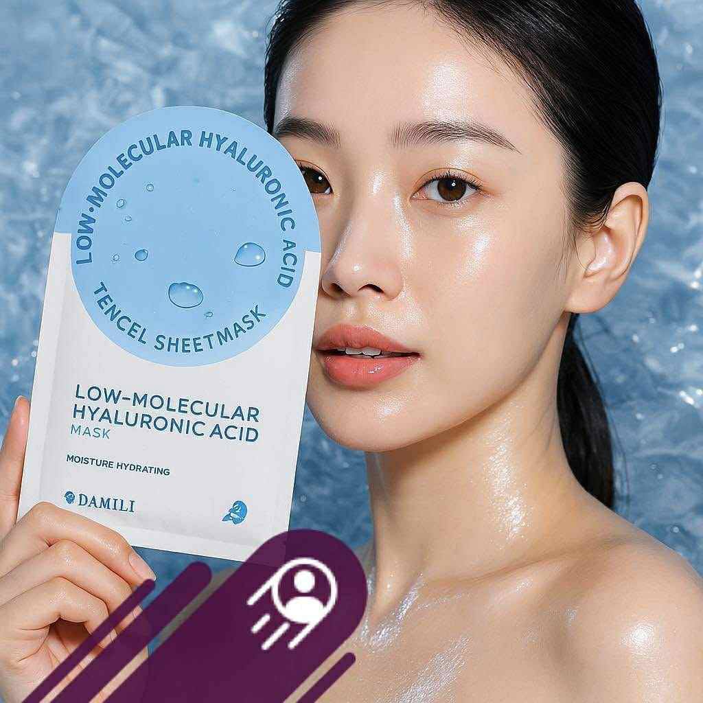 DAMILI Low molecular hyaluronic acid tencel sheet mask